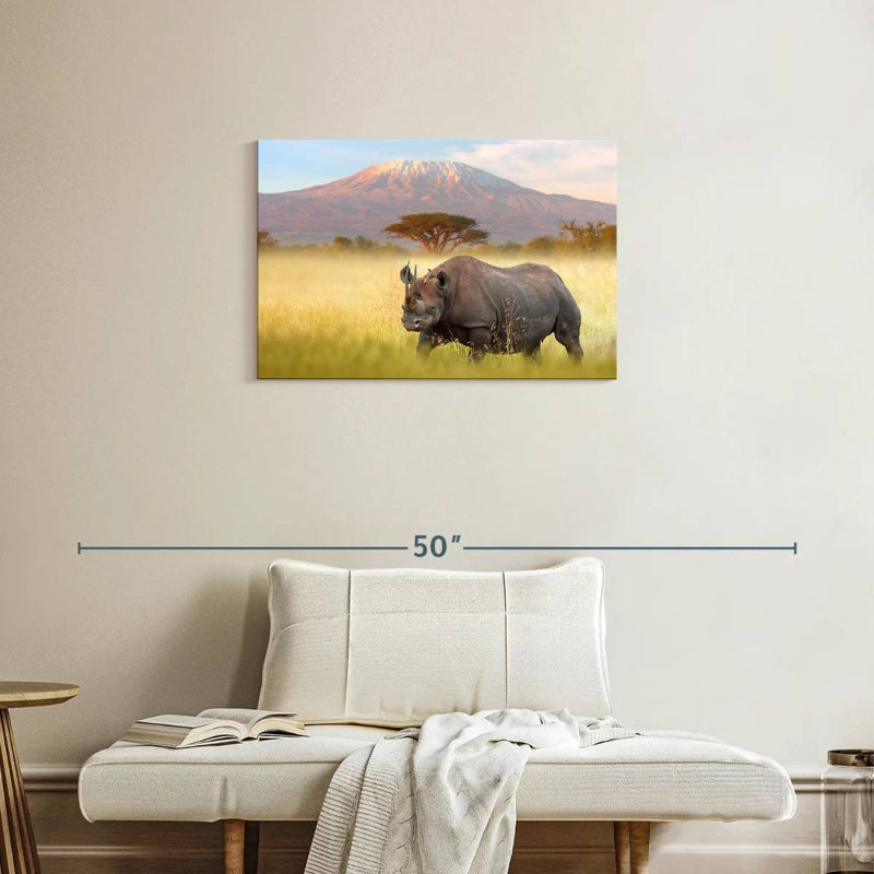 Rhinocéros Hosking Amboseli, H 20 po x l 30 po