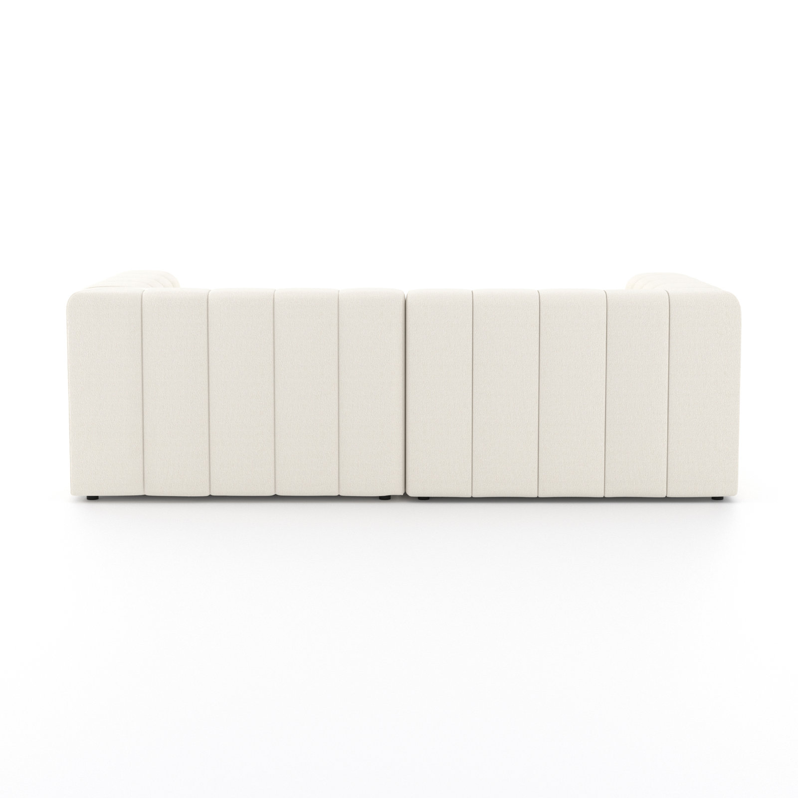 Bowry Sofa and Chaise, Left Hand Facing, Fayette Cloud Polyester Blend