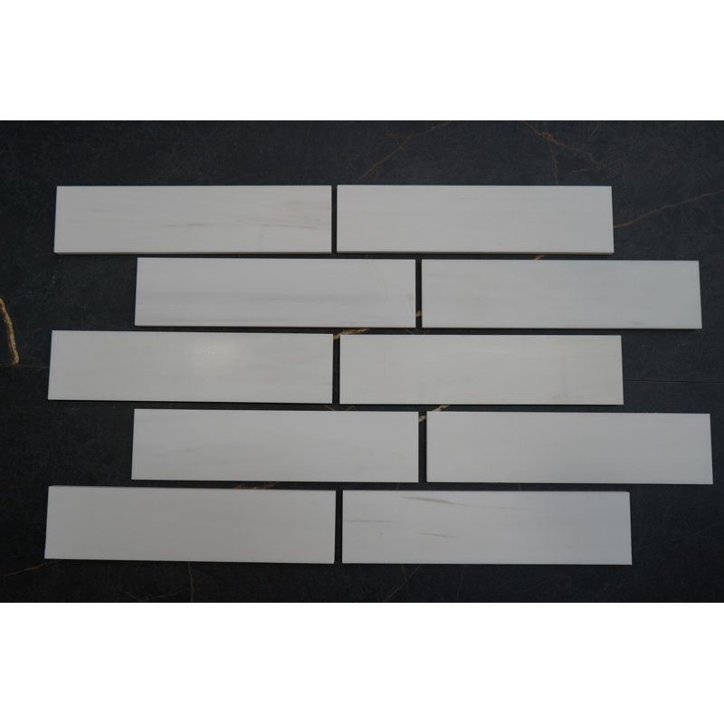 Bianco Dolomite 3x12 Glossy