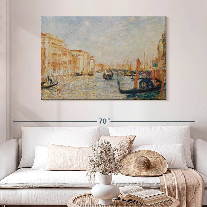 Lilie Grand Canal, Venise, 1881, H 32 po x l 48 po