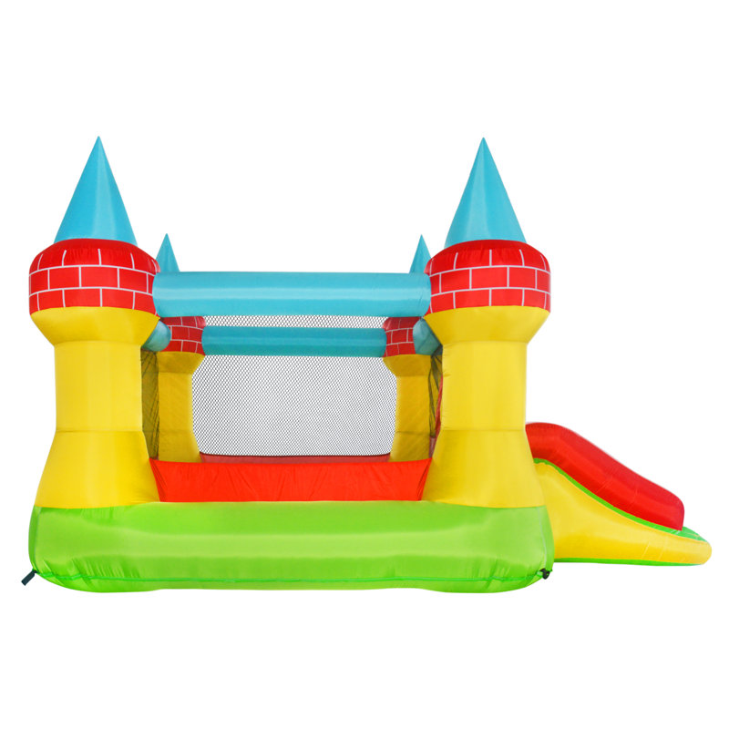 GOOSH 8' Wx 12' D Inflatable Bounce House with Slide and Air Blower, 94.4" H x 141.7" L x 94.4" D