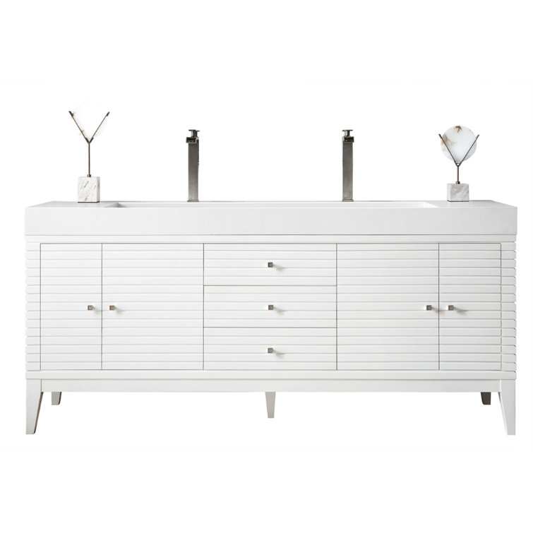 Meuble-lavabo double l 60 po Sarin