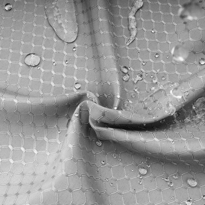 Rideau de douche Waffle Weave Polyester, Gris