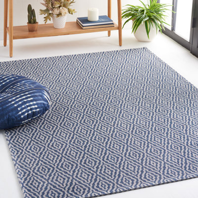 Tapis gris clair en coton Martha Stewart