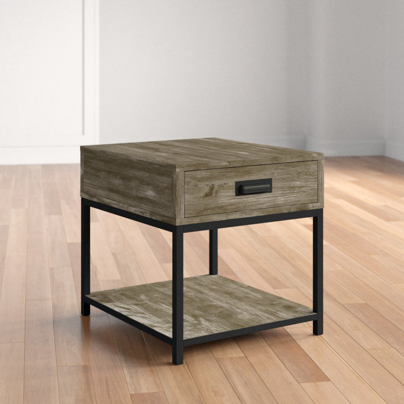 Overholt End Table with Storage