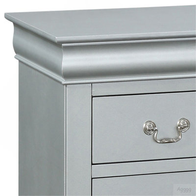 Table de chevet 2 tiroirs Platinum