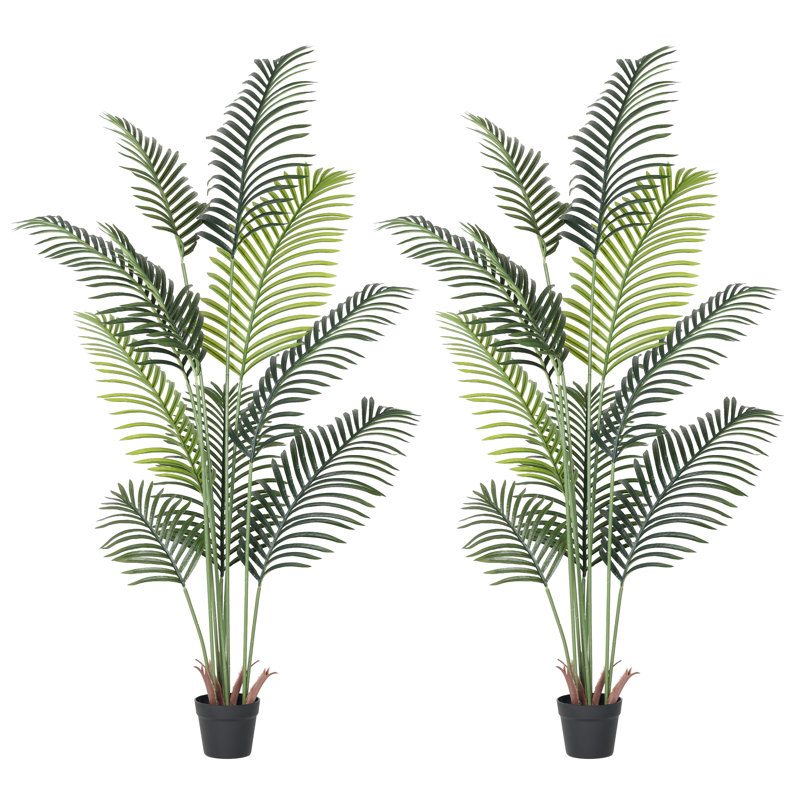 Palmiers artificiels Areca de 1,5 m en pot pour la décoration intérieure