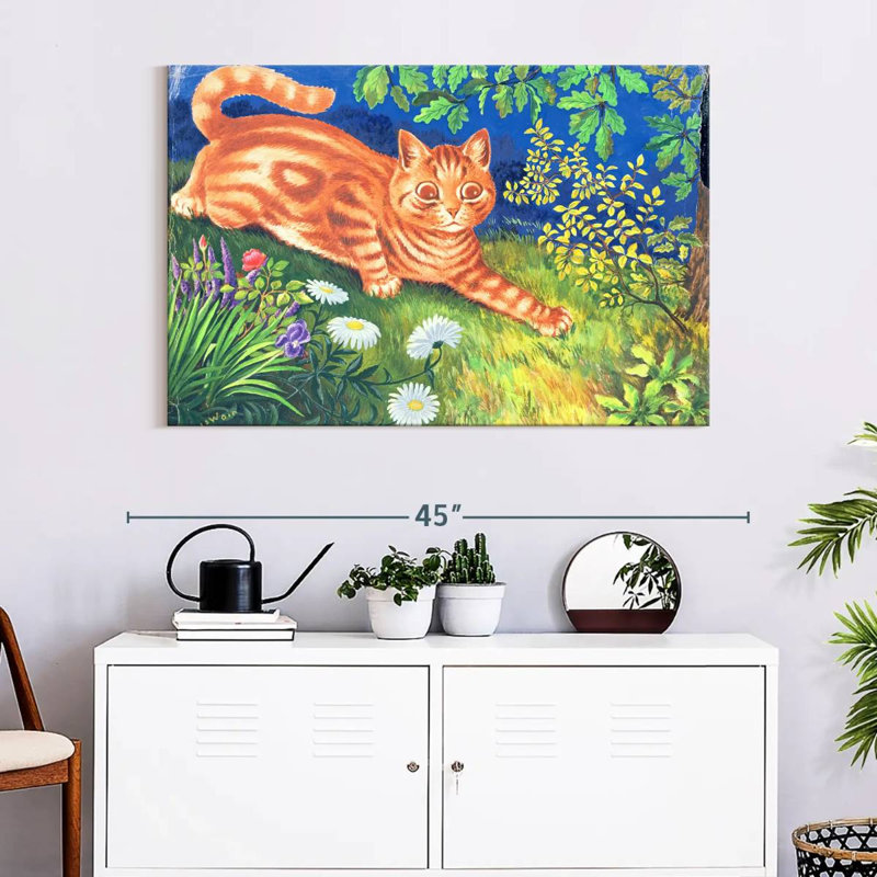 Cat Stalking, 26" H x 39" W
