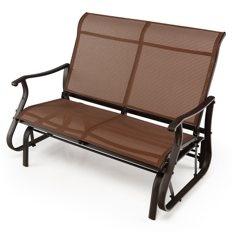 Chaise berçante d'extérieur en métal Wondell