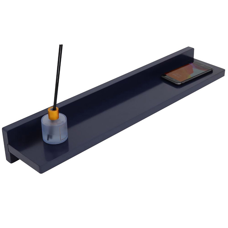 Floating Shelf, Blue, 3" H x 23.5" W x 5" D