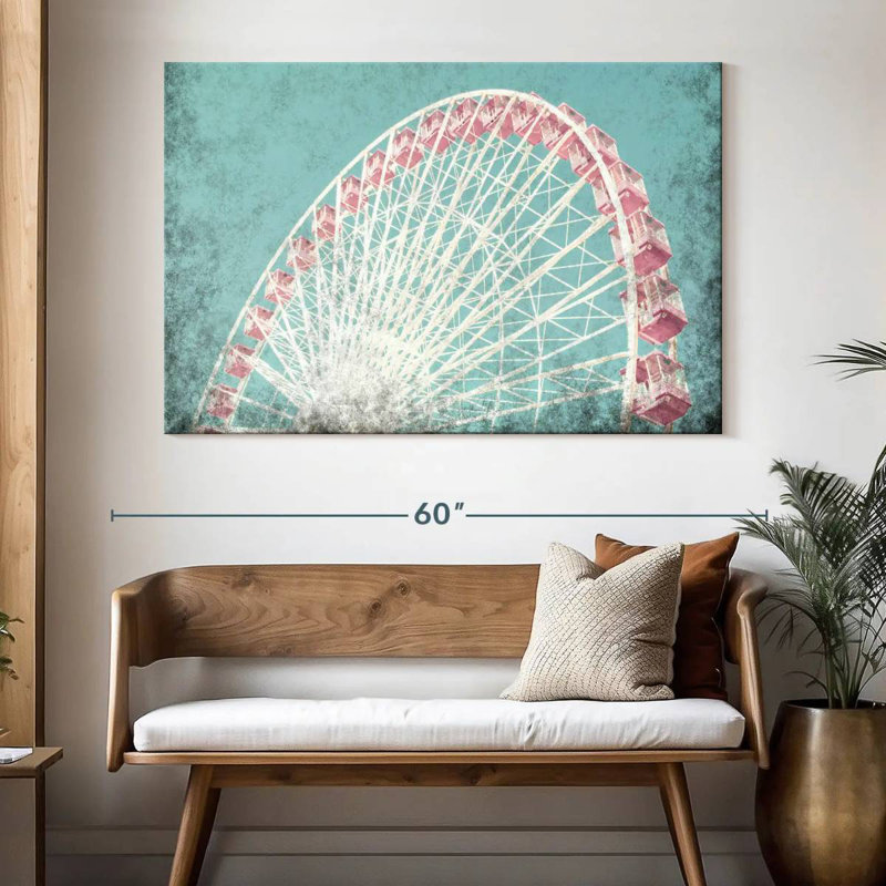 Grande roue corail Kerner, H 34 po x l 51 po