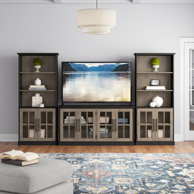 Arantza Entertainment Centre for TVs up to 75" with Bookcases