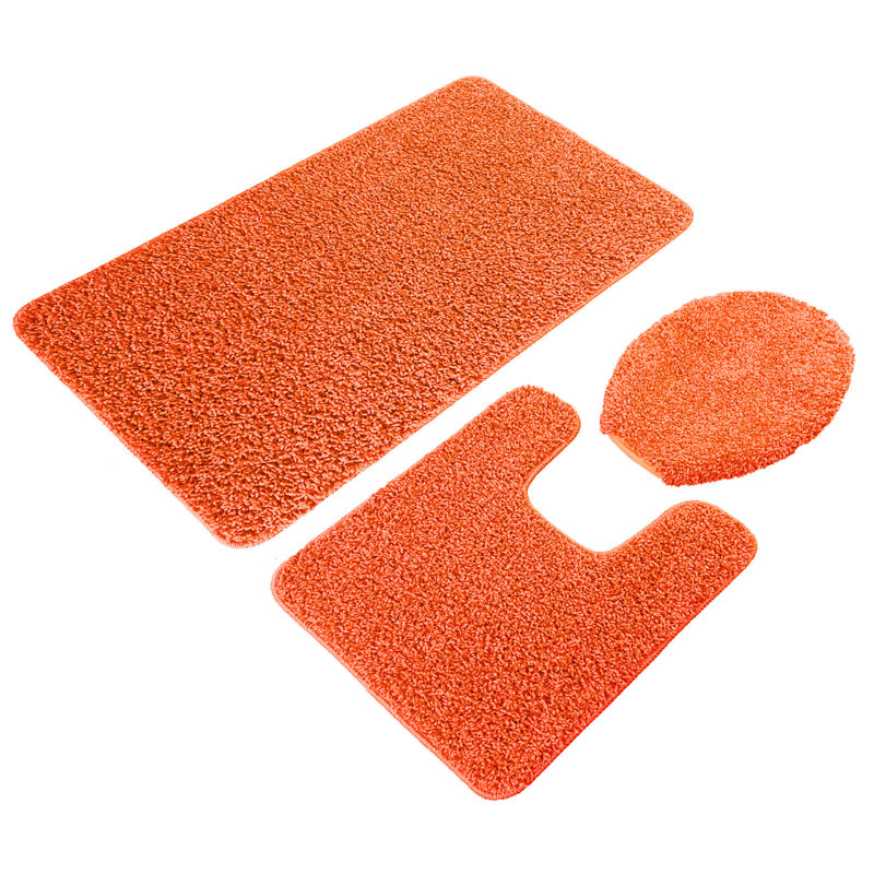Saveion Non-Slip Bath Rug, Orange