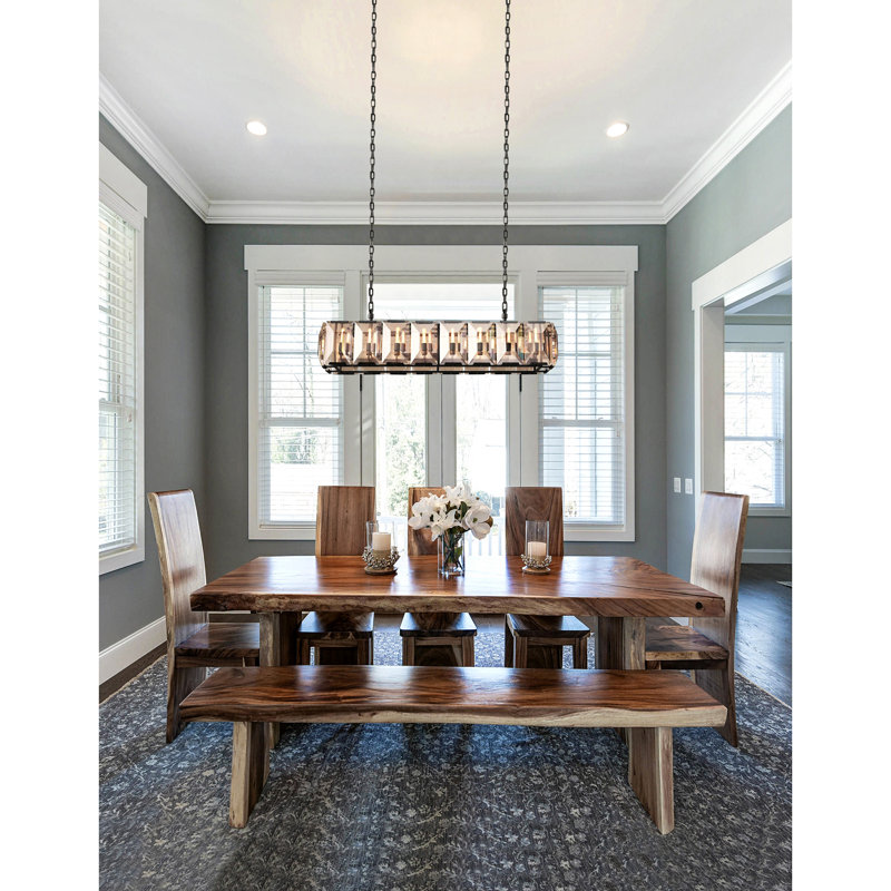 Aviles 12 - Light Satin Black Kitchen Island Pendant