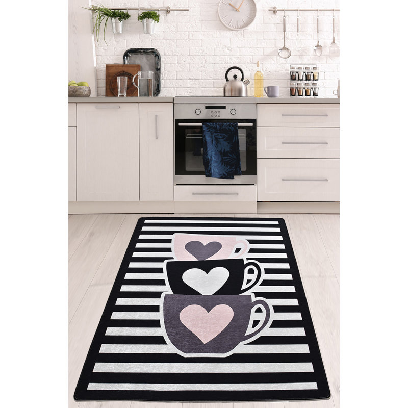 Stylish Area Rug, 5.2 x 7.5 Feet, 100% Polyester, 0.4-inch Pile Height | Antibacterial, Non-Slip Underside, Machine Washable | Perfect for Living Room, Bedroom, or Dining Area | Easy Care, Elegant Design