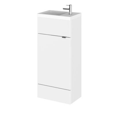 Fusion 405mm Single Bathroom Vanity with Integrated Polymarble Basin