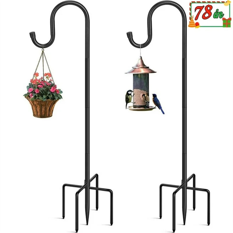 Crochet de suspension, Noir mat, H 78 po x l 6 po x P 6 po