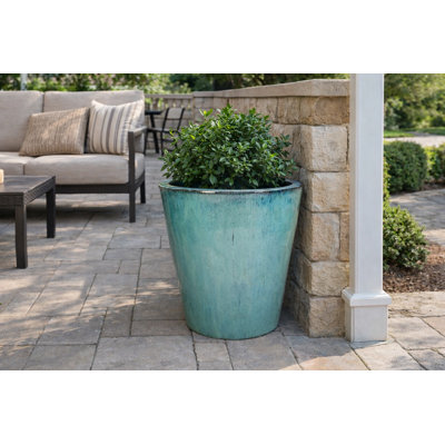 18 in. Vaso Planter - Azul