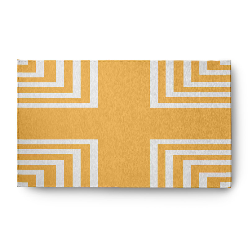 Chenille Geometric Indoor Rug, Rectangle 3' x 5'
