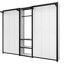 Lit pliant blanc simple, conception 2 en 1, fabrication en métal, garde-robe et tablettes intégrées, prise de courant pour les petits espaces de vie pratique avec gestion ouverte et efficace de l'espace-118929041