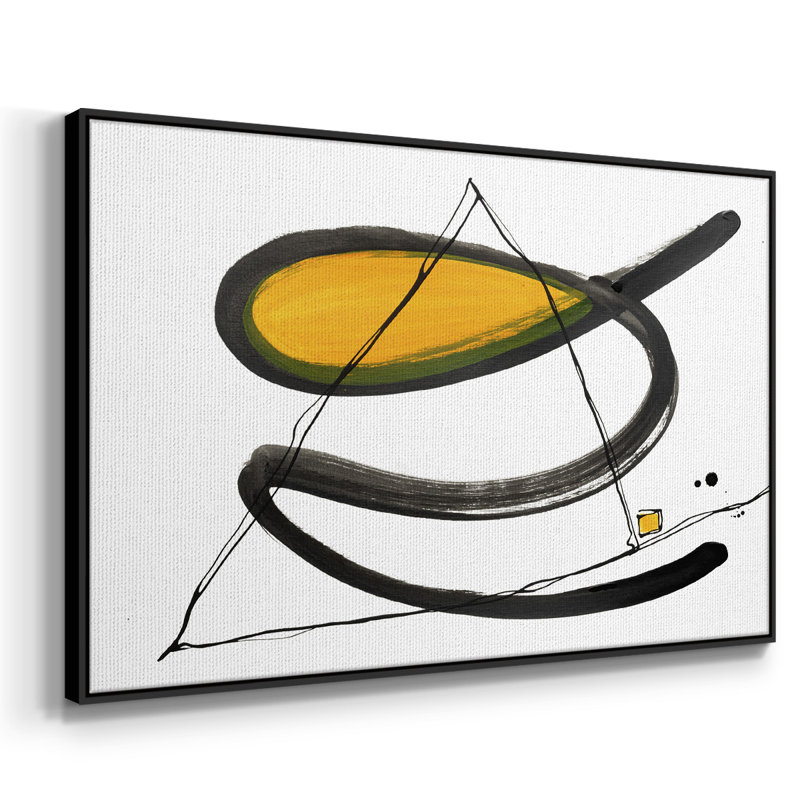 «Think About It V», reproduction sur toile, H 17 po x l 25 po x P 2 po, Cadre noir
