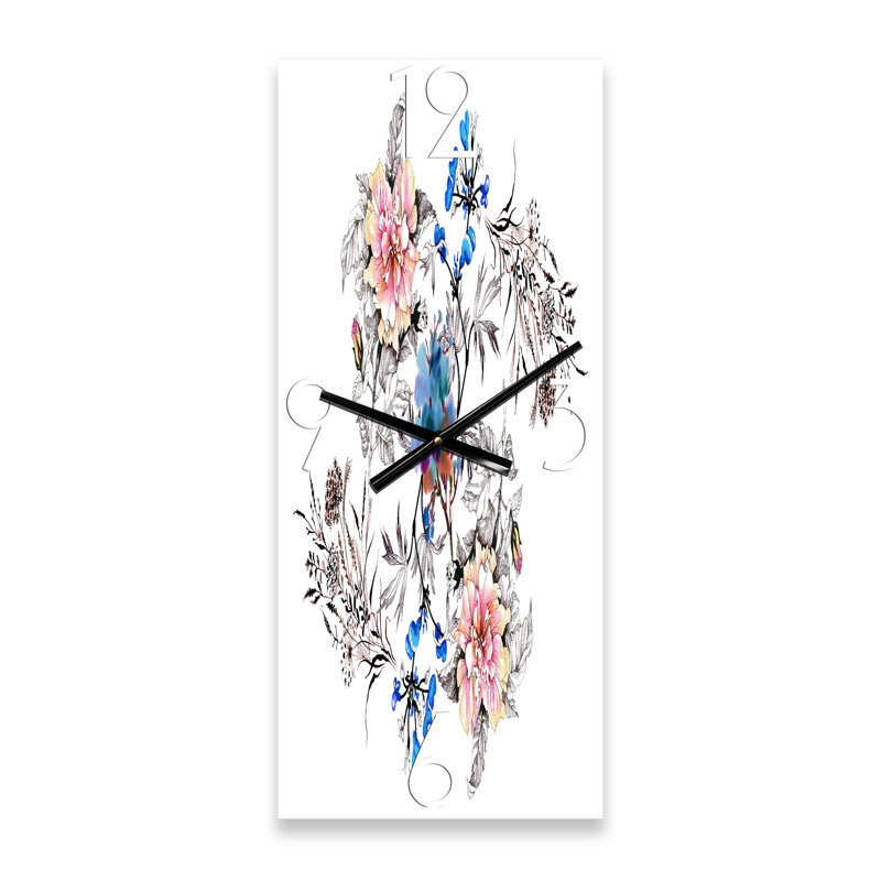 Horloge murale Wildflowers, Grand
