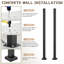 2-Pack Galvanized Steel Matte Black Deck Balusters-105374108