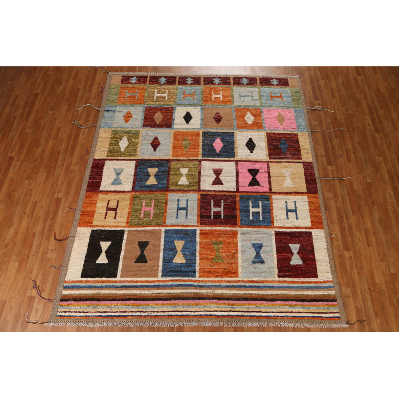One-of-a-Kind 8'4" X 10'2" New Age Wool Area Rug in