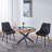 Round Metal Base Dining Table