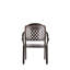Frame Stacking Patio Dining Side Chair with Cushion