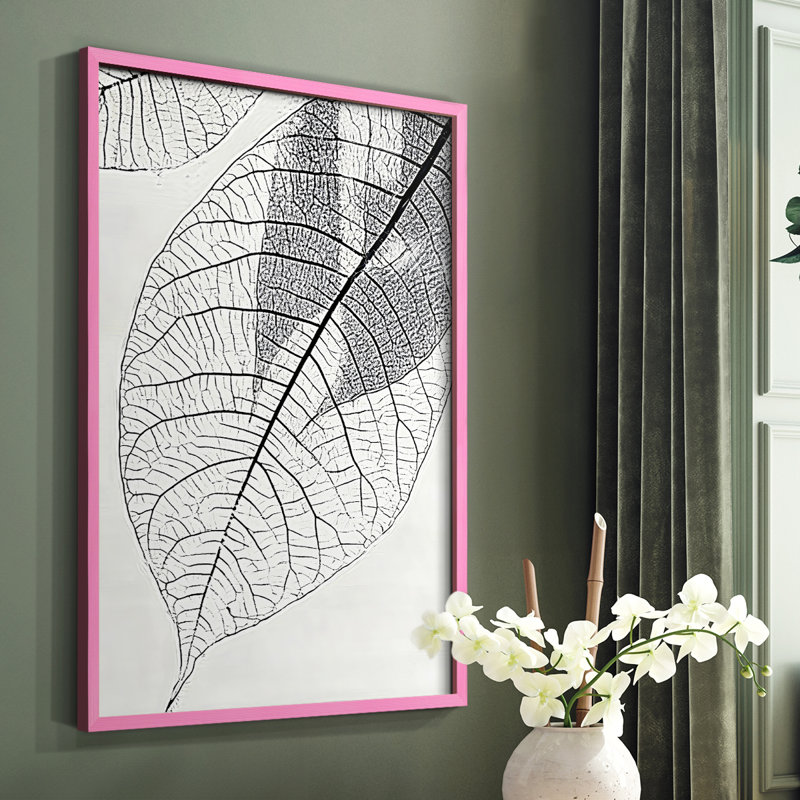 Floral II, reproduction encadrée prête à être accrochée, Rose, H 20 po x l 16 po