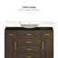 Meuble-lavabo 48 po brun foncé. Armoire de rangement abondante - 2 portes à fermeture douce et 6 tiroirs