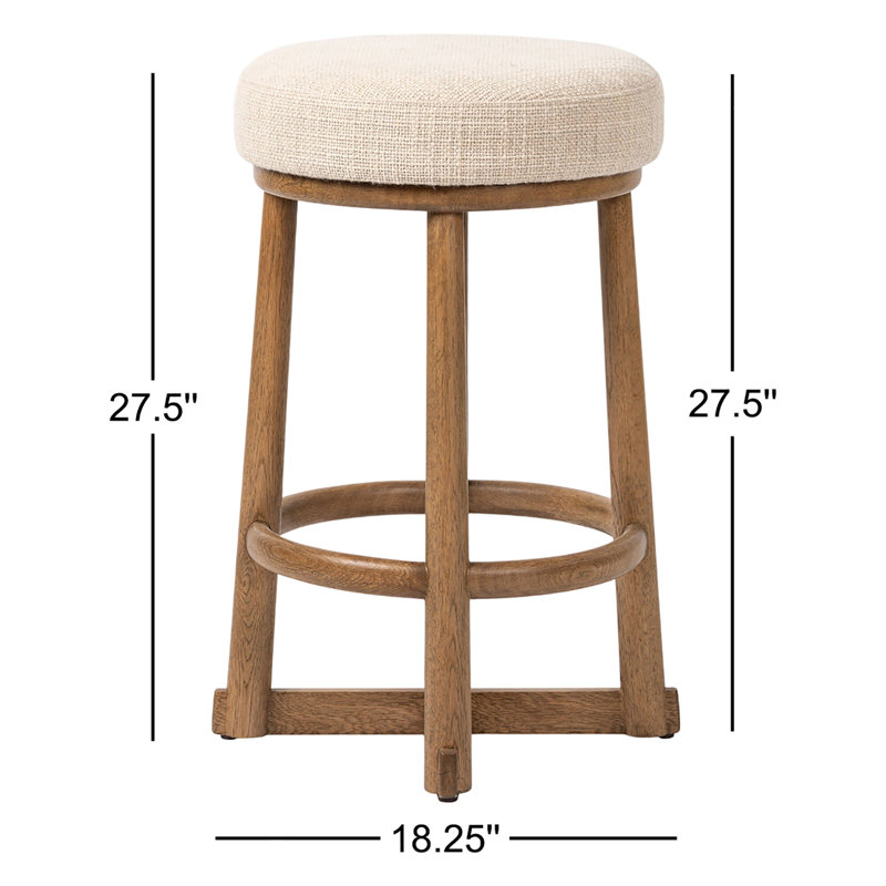 Staria Swivel Stool-Warm Oak-Counter