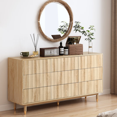 Fluted 9-Drawer Dresser (60.3" W)