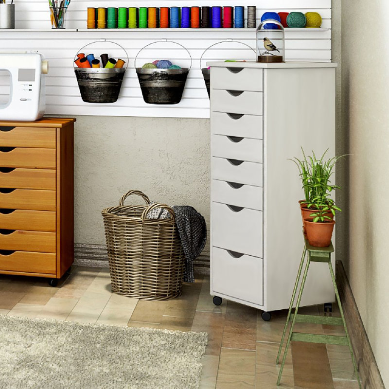Pringle 8 Drawer Storage Drawer, White