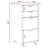 Jennasis vidaXL MOSS 4-Drawer Chest with Wheels, Solid Pinewood, 13.4"x15.4"x25.8"-1985047490