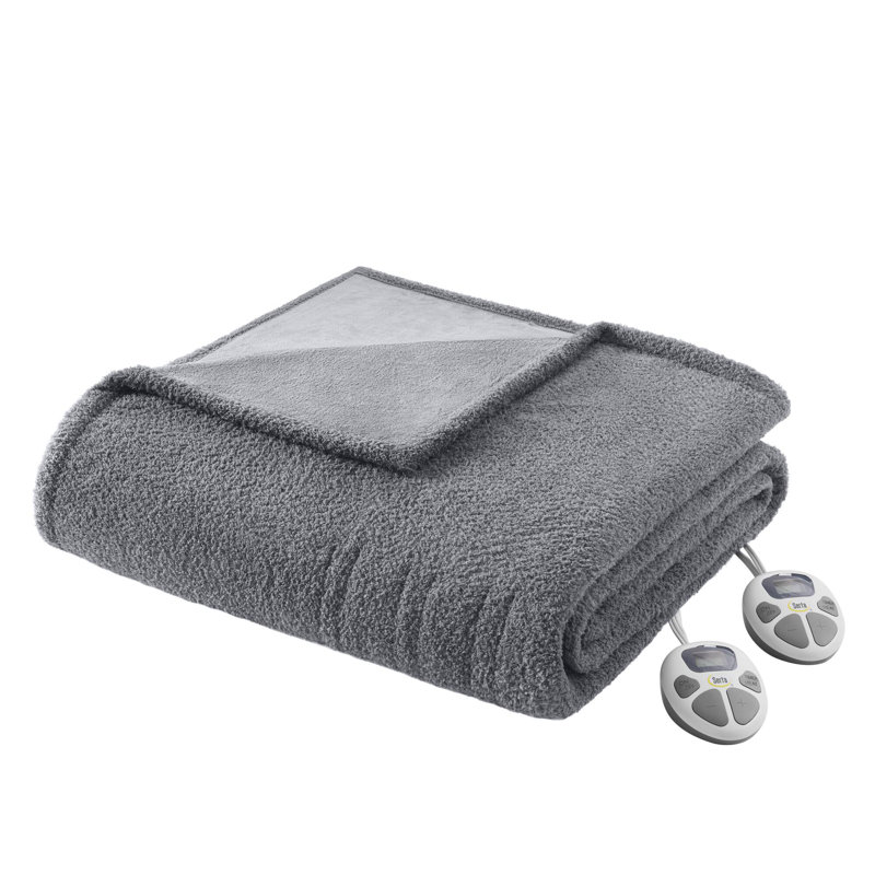 Couverture chauffante Dream, Lit simple, Gris