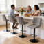 Tabouret de bar pivotant à hauteur réglable avec dossier pour îlot de cuisine-1663195312-1663195469