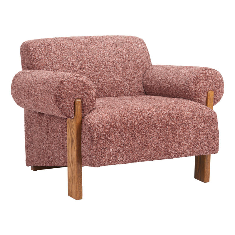  Chaise avec accoudoirs recouverte de cuivre tissé