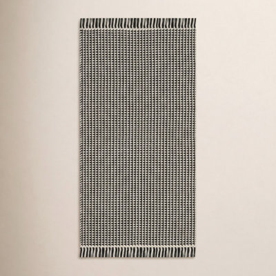 Bester Hand-Woven Geometric Cotton Rug