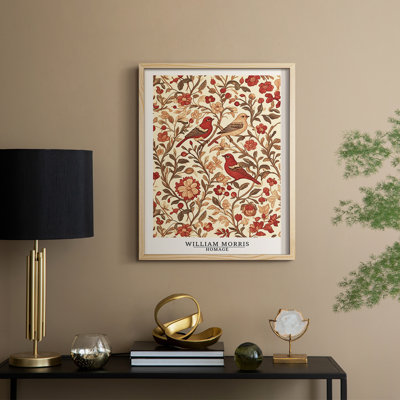 WM MORRIS Series CCLXXIV Framed Print - Solid Wood