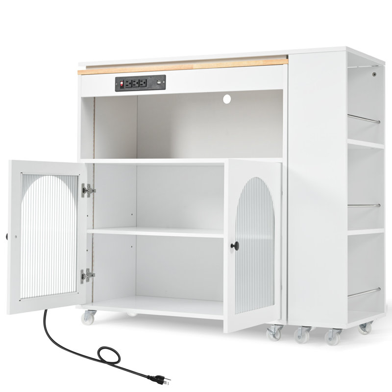 Îlot de cuisine innovant avec panneau de fibres à densité moyenne moderne et polyvalent