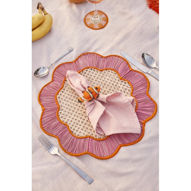 Napperon 3D - ensemble de 2, Hibiscus