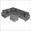 Divan-lit modulaire avec canapé-lit de rangement de 112,2 po-500706324