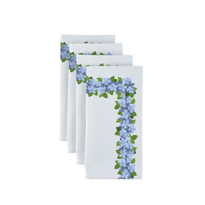 Polyester Floral Square Napkin