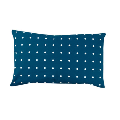 Tallulah Polka Dots Cotton Reversible Throw Pillow