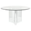 Abbott Round Glass Dining Table