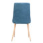 Ensemble de 2 chaises de salle à manger sans accoudoirs en tissu Mid Midurur