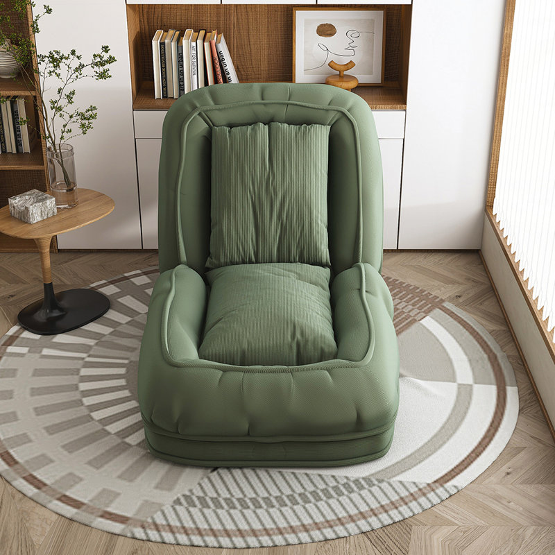 Canapé-lit pliant pliant avec 5 positions verrouillables, conception pliable peu encombrante pour une utilisation multifonctionnelle et confortable