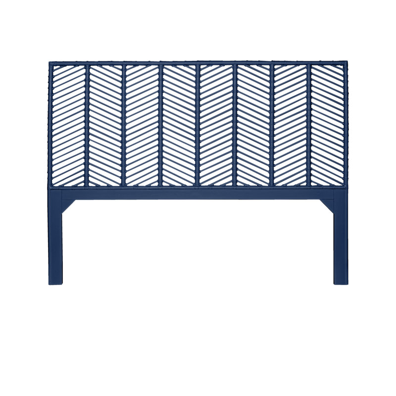 Liam Collection Bed, King, Navy Blue